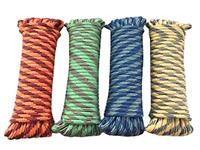 Long Life Hot Sale 1mm 2mm 3mm 4mm 5mm 6mm 8mm 10mm 12mm 16mm 18mm Pe Pp Polyester Nylon Polypropylene Braided Rope 